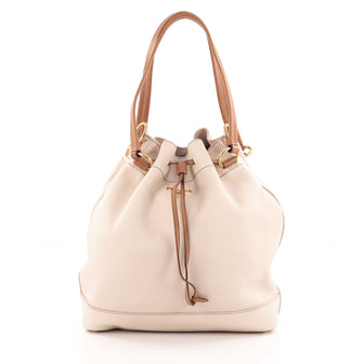 Prada Drawstring Bucket Bag Vitello Daino Medium