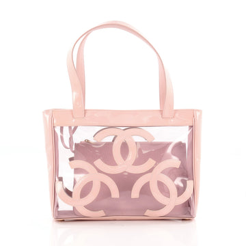 Chanel Triple CC Tote PVC and Patent Medium