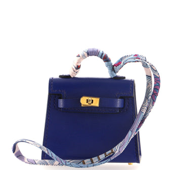 Hermes Kelly Twilly Bag Charm Tadelakt