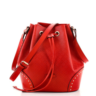Gucci Bright Bucket Bag Studded Diamante Leather Large