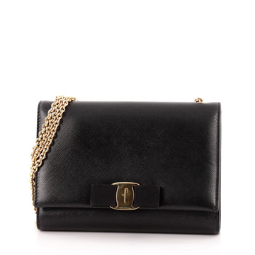 Salvatore Ferragamo Ginny Crossbody Bag Saffiano Leather Small