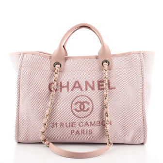 Chanel Deauville Tote Mixed Fibers Medium