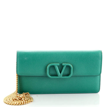 Valentino VSling Convertible Clutch Leather Small