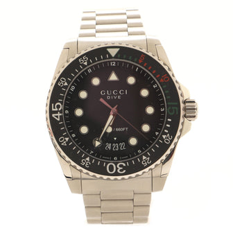 Gucci Dive 200M Quartz Watch Stainless Steel 45