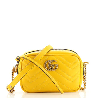 Gucci GG Marmont Shoulder Bag Matelasse Leather Mini