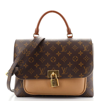 Louis Vuitton Marignan Handbag Monogram Canvas with Leather