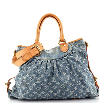 Louis Vuitton Neo Cabby Handbag Denim GM