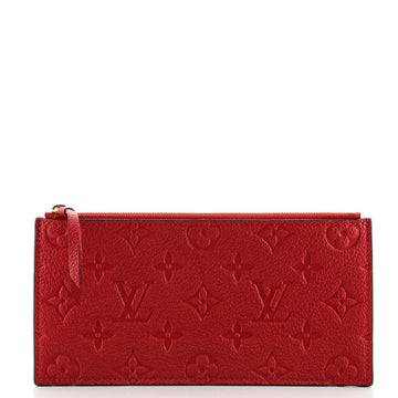 Louis Vuitton Felicie Zip Pouch Insert Monogram Empreinte Leather