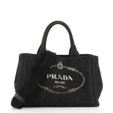 Prada Canapa Convertible Tote Canvas Mini