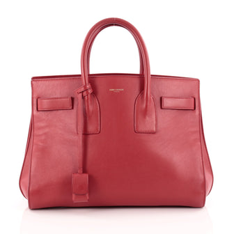 Saint Laurent Sac De Jour Handbag Leather Small