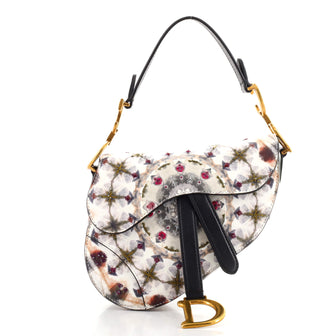 Christian Dior Saddle Handbag KaleiDiorscopic Calfskin Mini