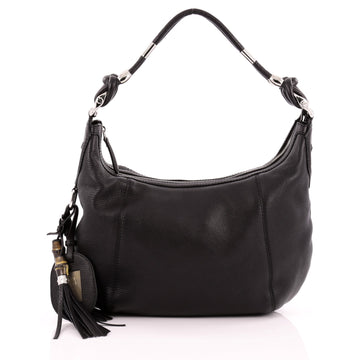 Gucci Techno Horsebit Hobo Leather Medium