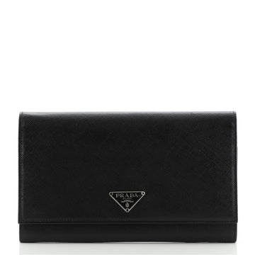 Prada Flap Wallet Saffiano Leather Long