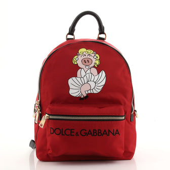 Dolce & Gabbana Vulcano Backpack Printed Nylon Small