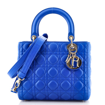 Christian Dior Lady Dior Bag Cannage Quilt Lambskin Medium