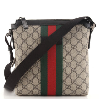 Gucci Web Messenger Bag GG Coated Canvas Small