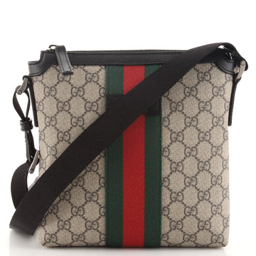 Gucci Web Messenger Bag GG Coated Canvas Small