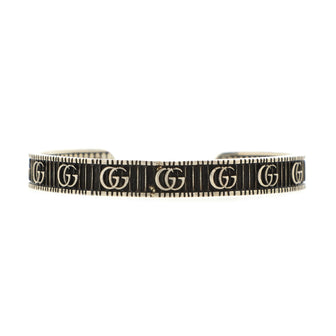 Gucci Double G Cuff Bracelet Sterling Silver