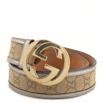 Gucci Interlocking G Belt GG Canvas Wide