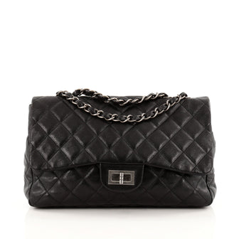 Chanel Classic Single Hybrid Reissue Flap Bag Quilted Lambskin Jumbo