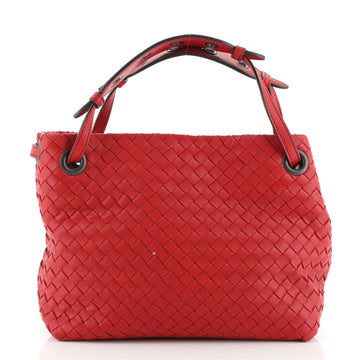 Bottega Veneta Garda Bag Intrecciato Nappa with Grommet Detail Small
