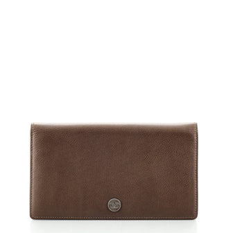 Chanel Vintage CC Button L-Yen Wallet Leather