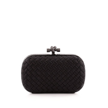 Bottega Veneta Box Knot Clutch Intrecciato Satin Small