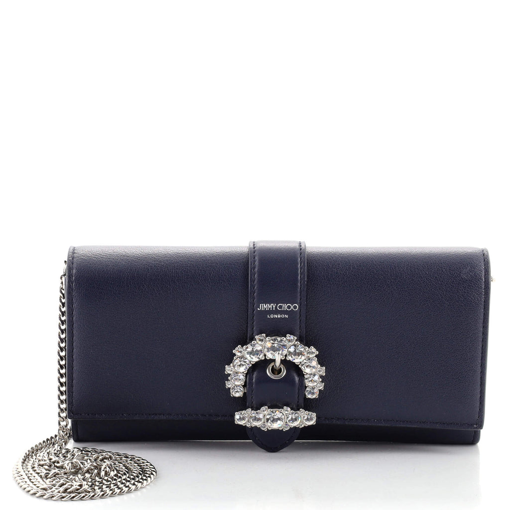 LAWRENCE | Turtledove Calf Leather Wallet with Stars | Autumn Collection | JIMMY  CHOO