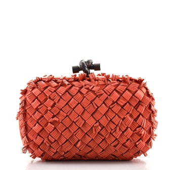 Bottega Veneta Box Knot Clutch Fringe Intrecciato Nappa Small