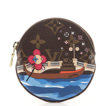 Louis Vuitton Round Coin Purse Limited Edition Vivienne Xmas Monogram Canvas