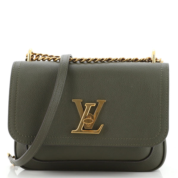 Louis Vuitton Lockme Chain Bag Leather Green 1258453