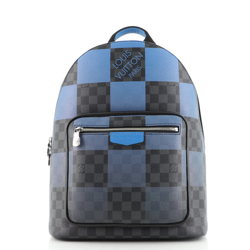 louis vuitton backpack blue checkered Denim Check | | Hands-Free Carrying | School, Work, Travel Adjustable padded shoulder straps Louis Vuitton Damier Coastline Azur