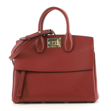 Salvatore Ferragamo Studio Satchel Leather Small