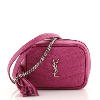 Saint Laurent Lou Camera Bag Matelasse Chevron Leather Baby