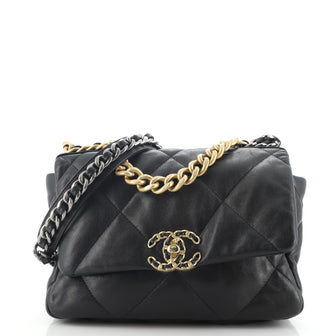 Chanel 19 Flap Bag Quilted Goatskin Medium