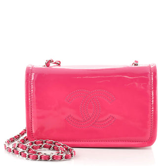 Chanel Lipstick Flap Crossbody Bag Patent Vinyl Mini
