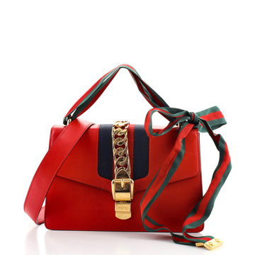 Gucci Sylvie Shoulder Bag Leather Small