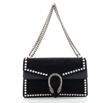 Gucci Dionysus Bag Crystal Embellished Suede Small