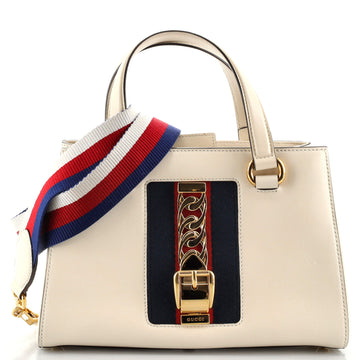 Gucci Sylvie Top Handle Tote Leather Medium