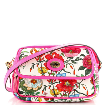 Gucci Shoulder Bag Flora Canvas Small