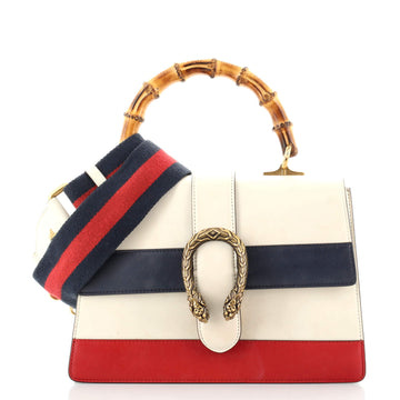 Gucci Dionysus Bamboo Top Handle Bag Colorblock Leather Medium