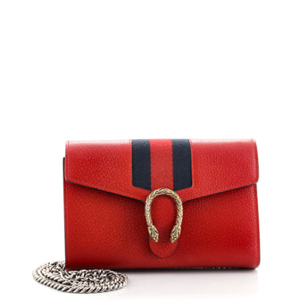 Gucci Dionysus Web Chain Wallet Leather Small
