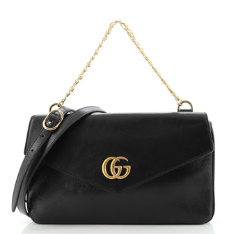 Gucci Thiara Double Shoulder Bag Printed Leather Medium
