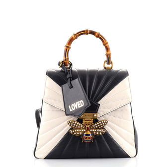 Gucci Queen Margaret Backpack Multicolor Quilted Leather Small
