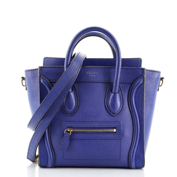 Celine Luggage Bag Grainy Leather Nano