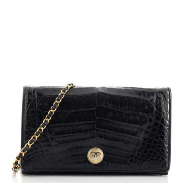 Chanel Vintage CC Full Flap Bag Crocodile Medium