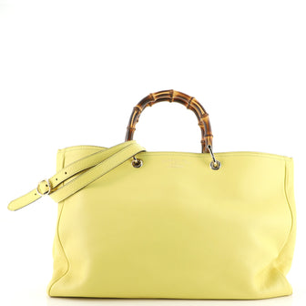 Gucci Bamboo Shopper Tote Leather Large