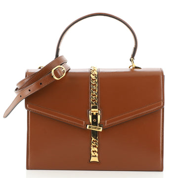 Gucci Sylvie 1969 Top Handle Bag Leather Small