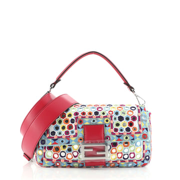 Fendi Baguette NM Bag Limited Edition Embroidered Mirror Medium