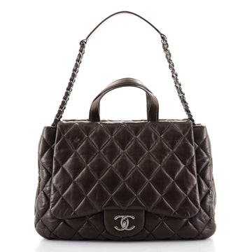 Chanel 3 Bag Double Sided Top Handle Bag Quilted Lambskin Medium